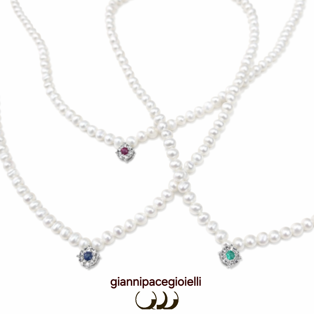 COLLANA PERLE RIFLESSI