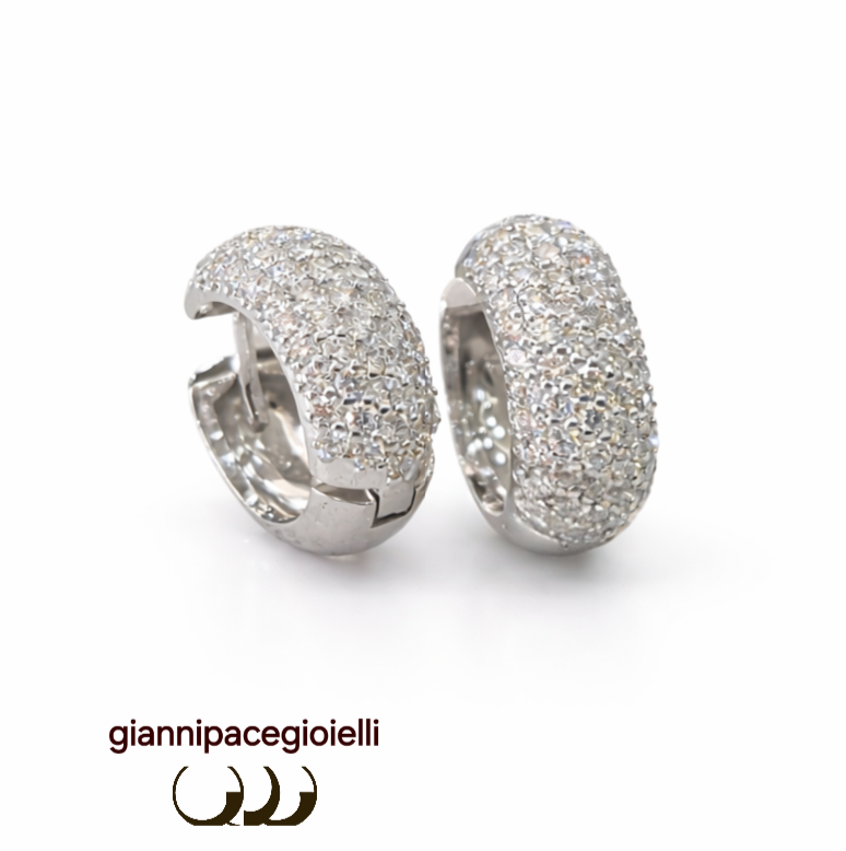 ORECCHINI CERCHI PAVE'